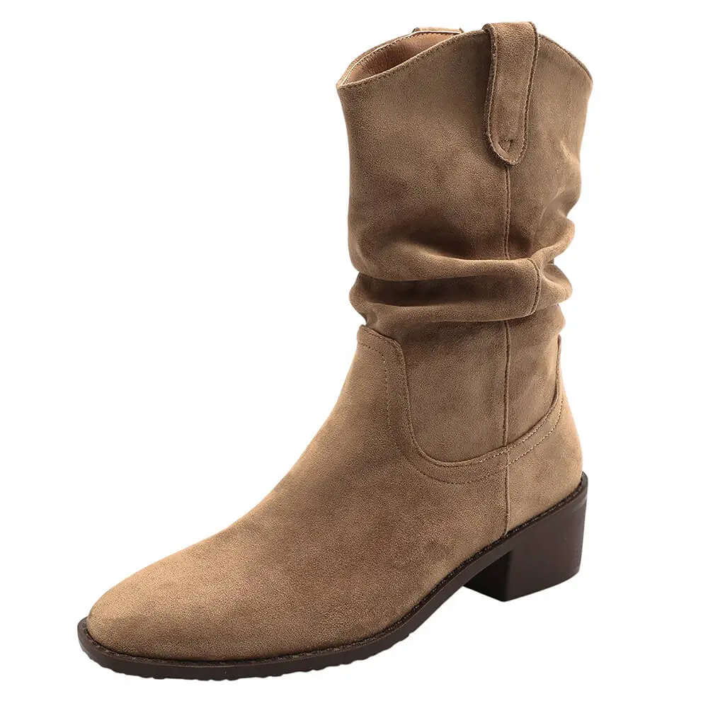 Midnight Paris Slouch Boots