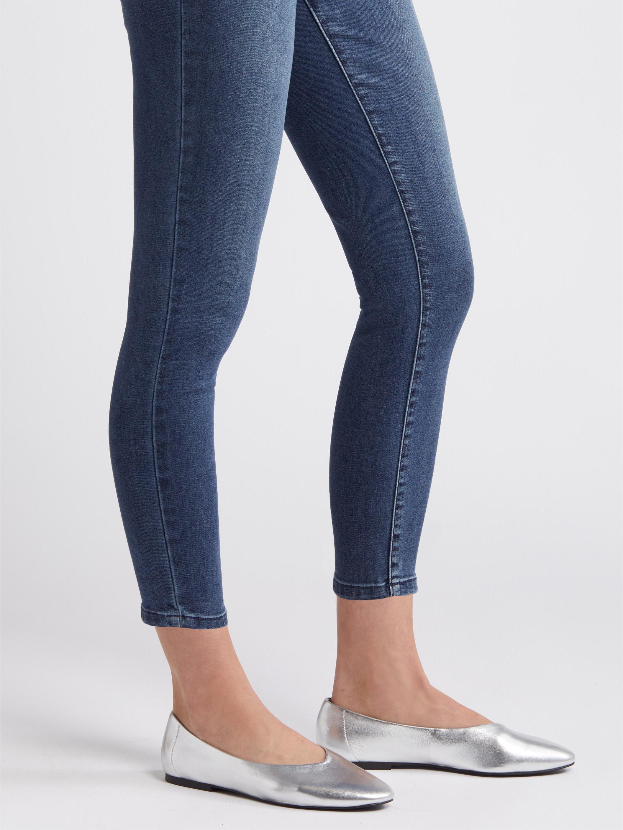 High Waist Skinny Ankle Jeans