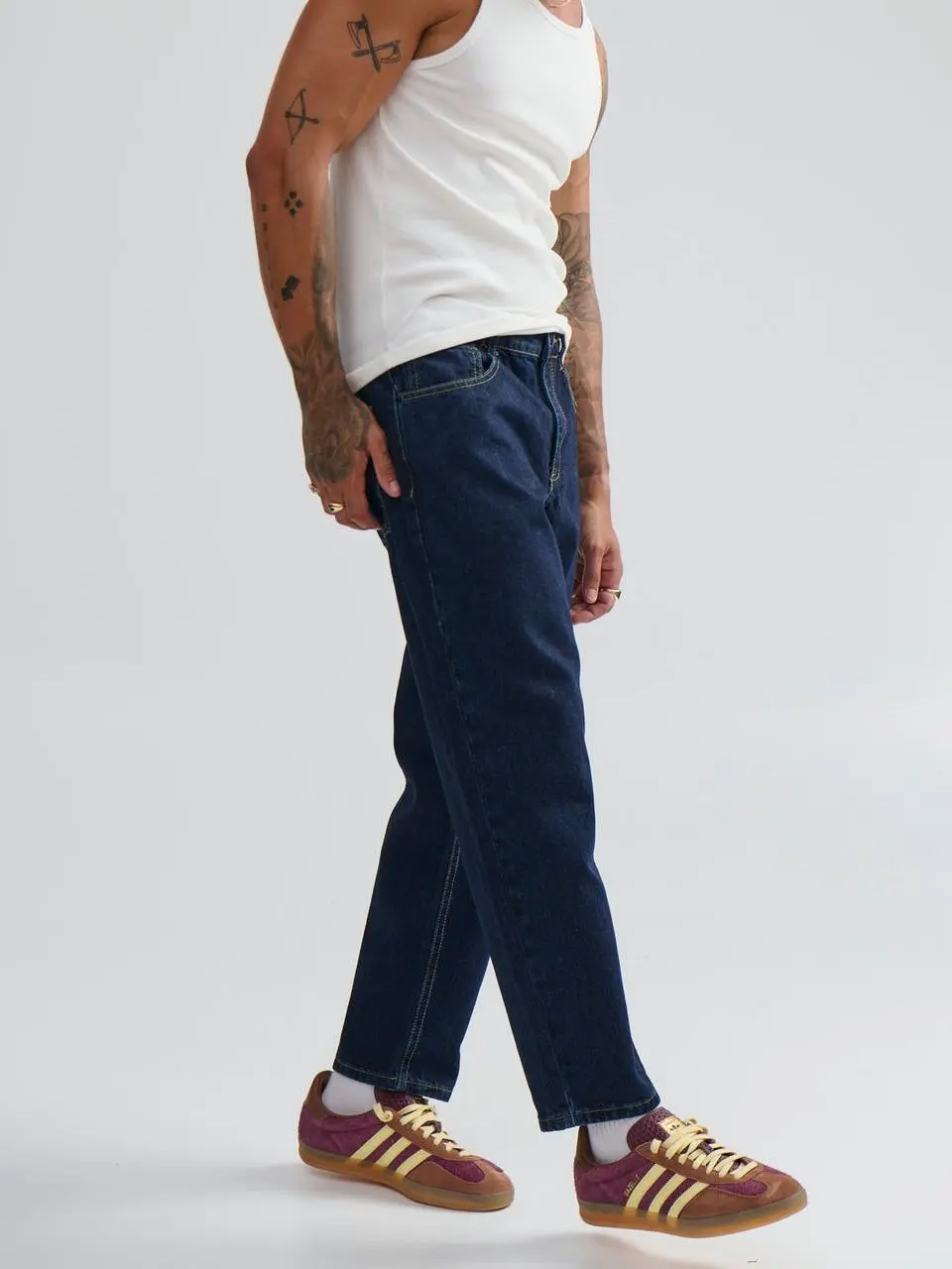 Simple And Daily Comfortable Indigo Denim