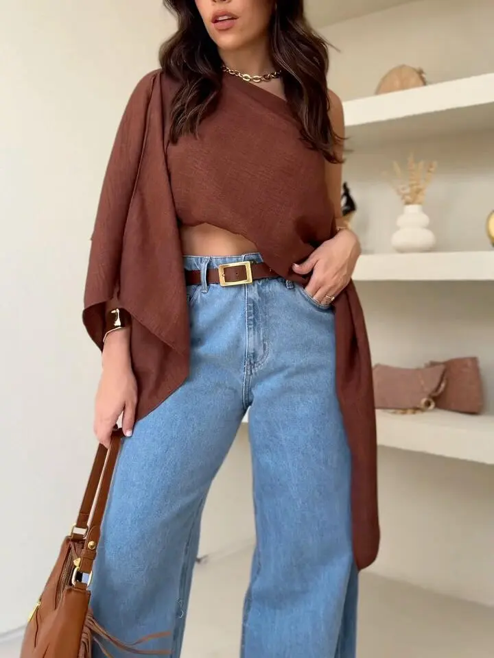 Off Shoulder Cropped Top