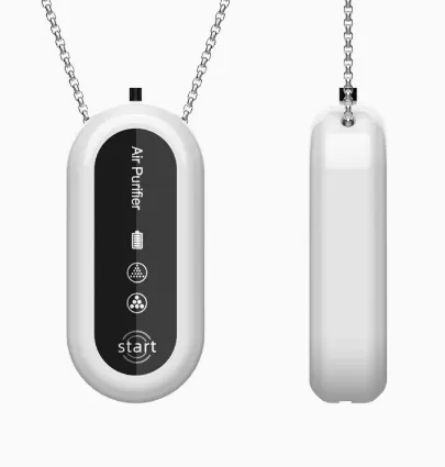 Hanging neck air purifier
