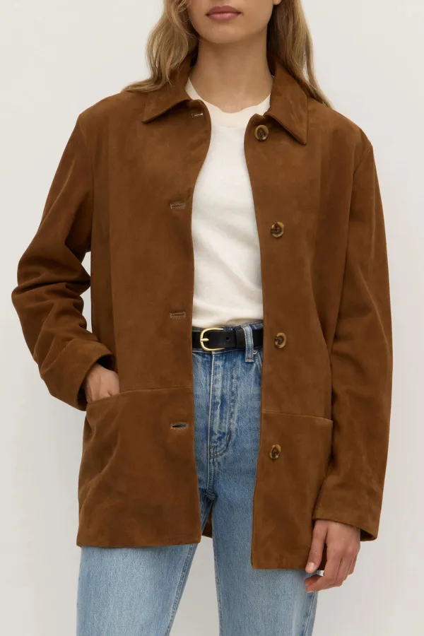 Goat Leather Suede Jacket