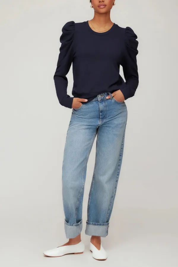 Puff Long Sleeve Cotton Top