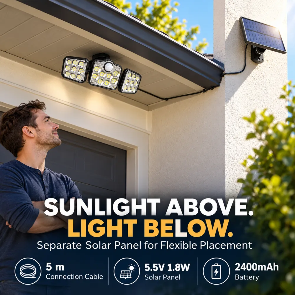 Solar Wall Light Motion Sensor Outdoor Adjustable Rotatable Garden Light Waterproof Lighting Corridor Small Street Lamp