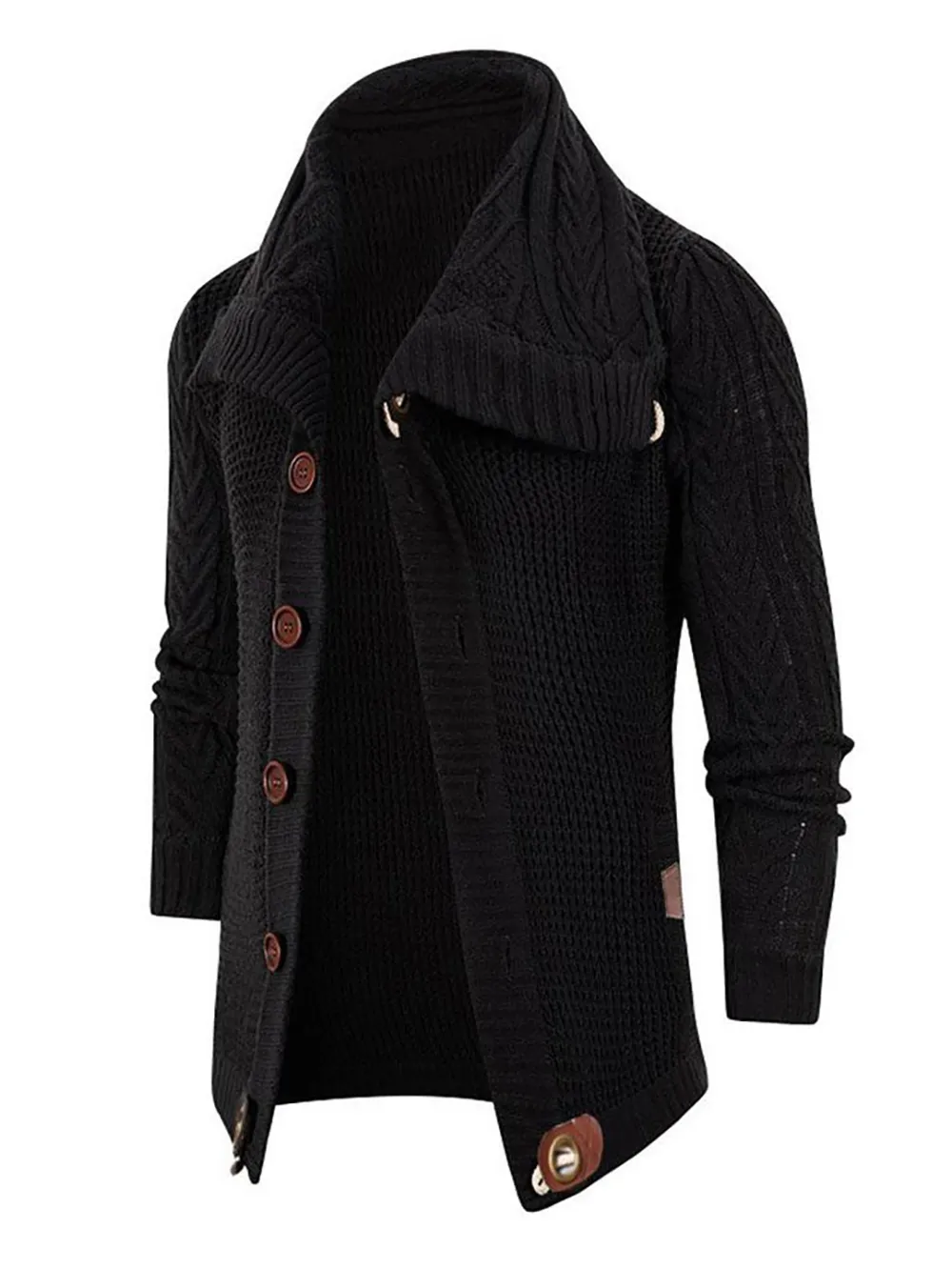 Button Up Turtleneck Cardigan