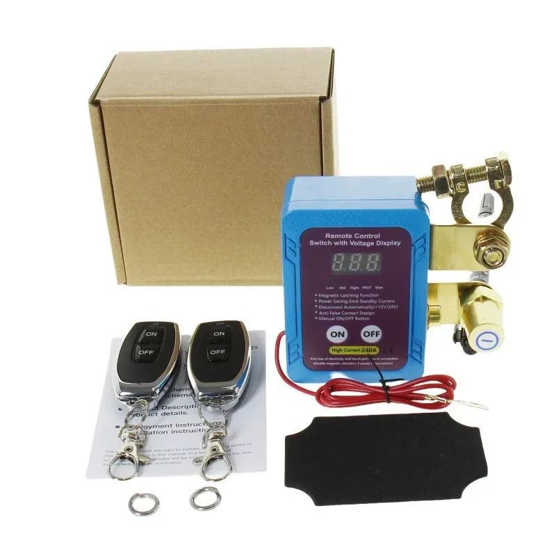 🚗 Remote Car Battery Disconnect Switch for Stored Vehicles