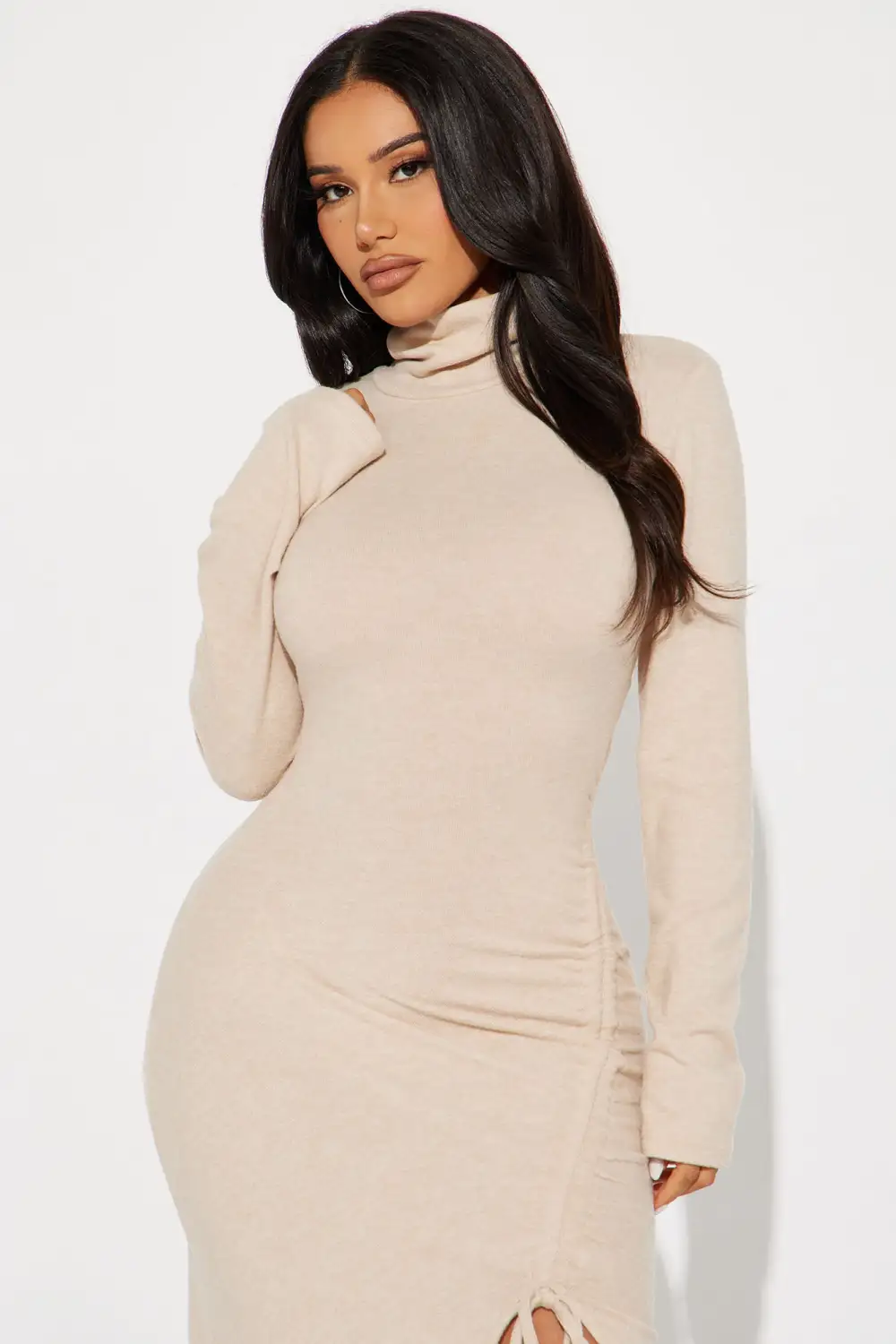 Zydney Midi Dress - Tan