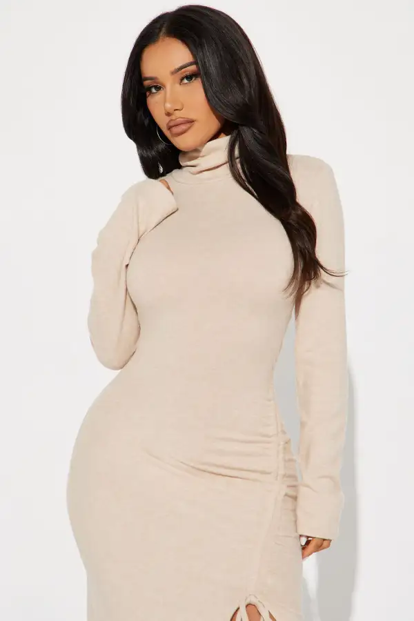 Zydney Midi Dress - Tan