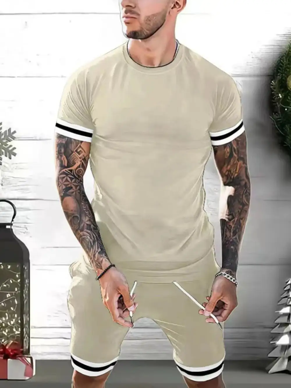 Travel Cotton Blend Casual Set