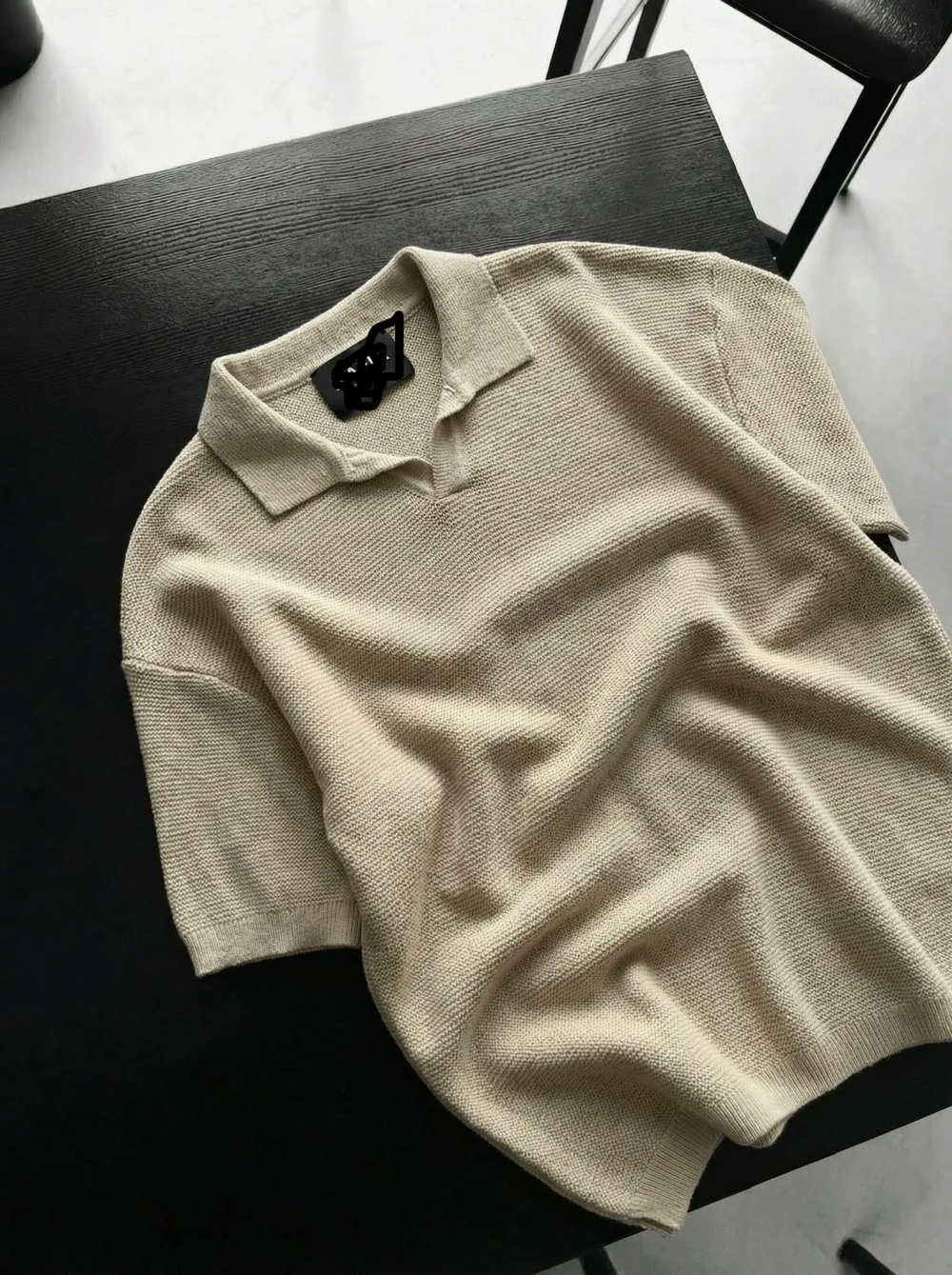 Casual Relaxed Knit T-Shirt