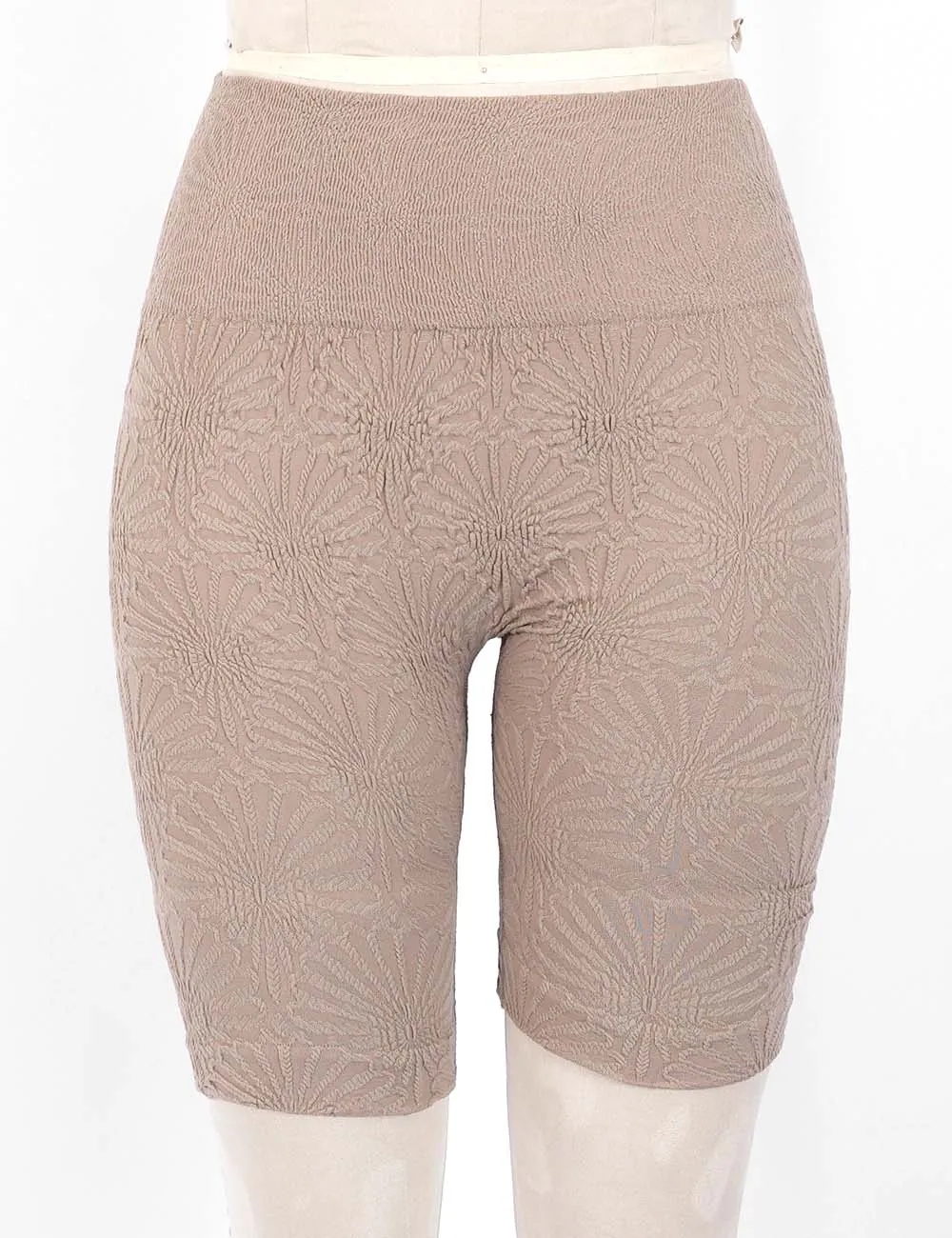 Casual Pattern Elastic Waist Biker Shorts