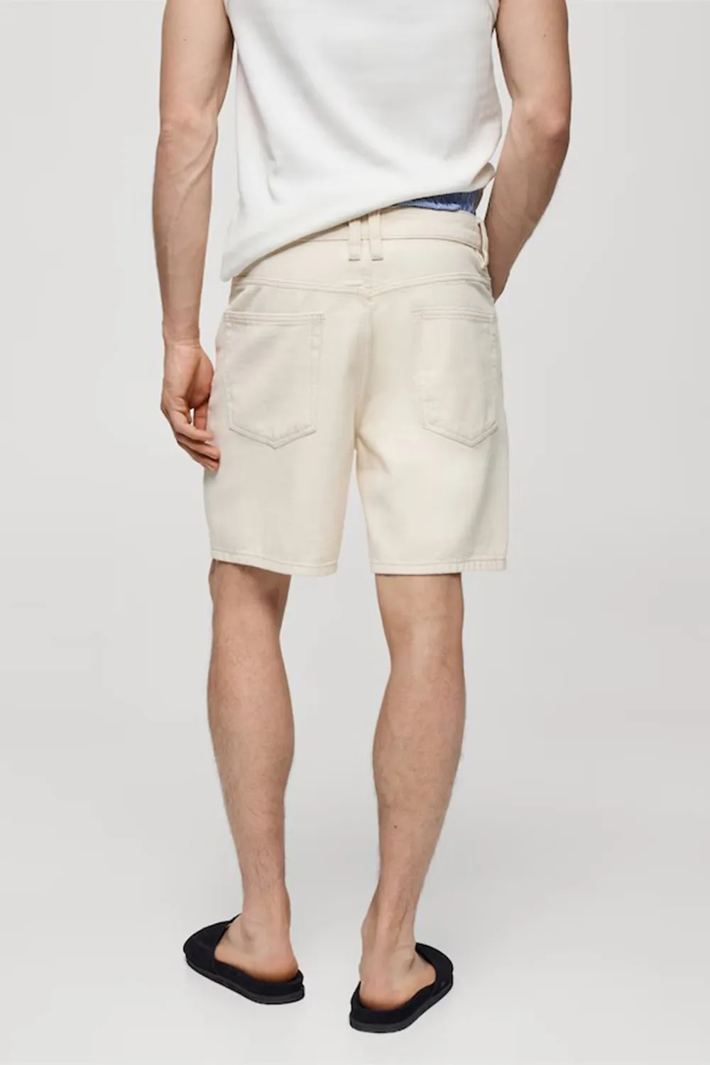 Non-Stretch Denim Shorts