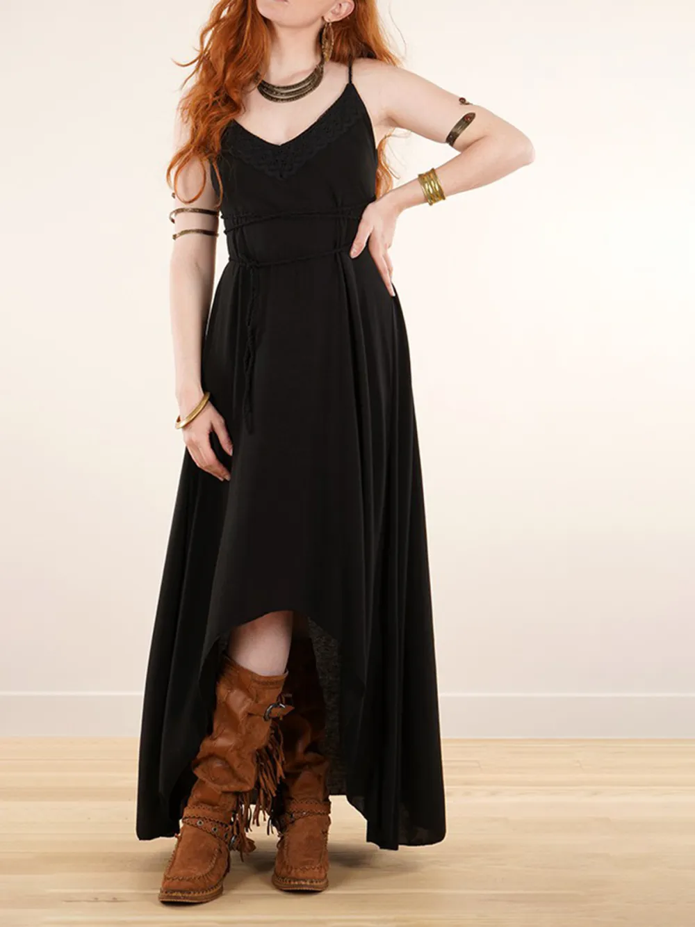 Loose Strappy Long Dress