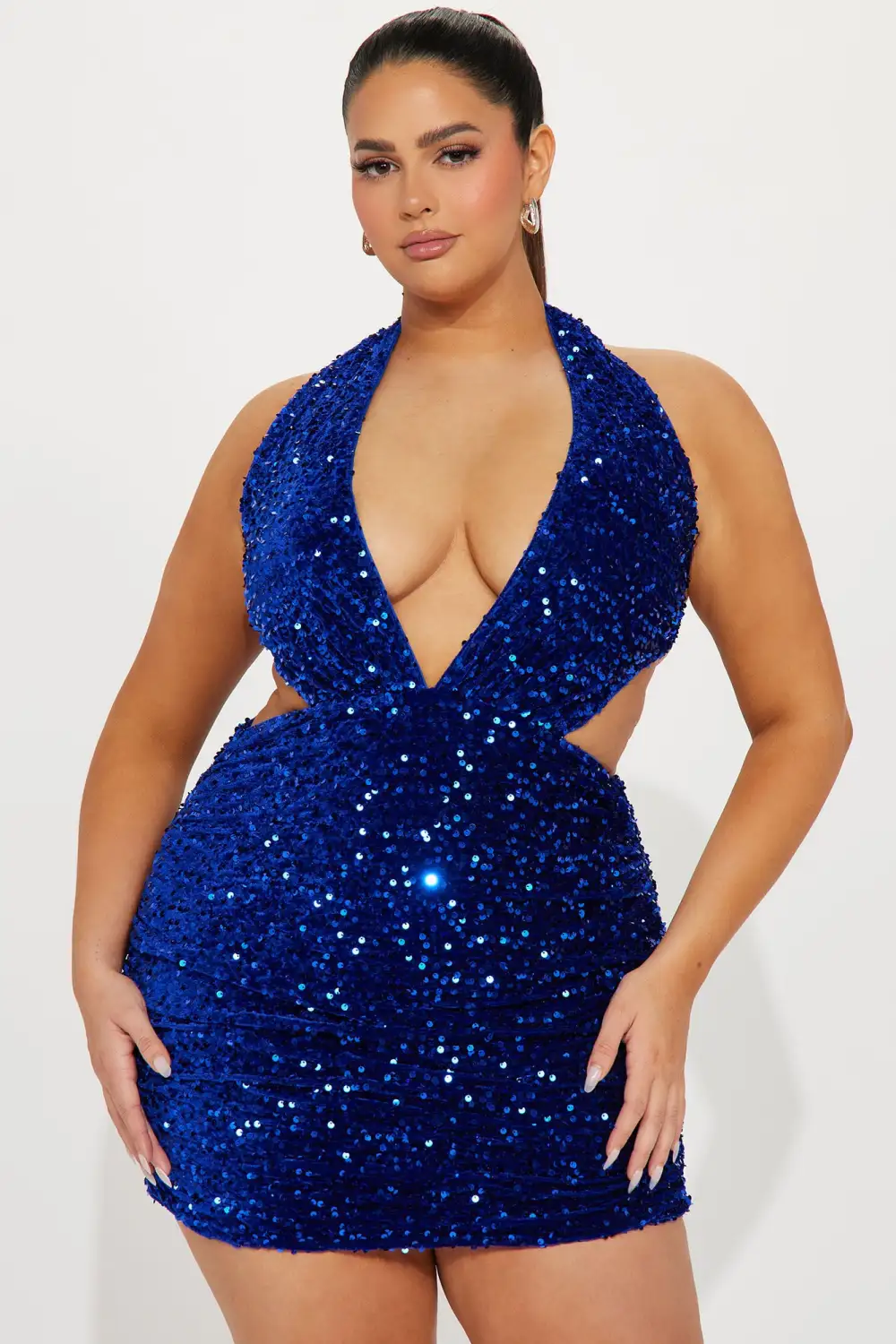Atlantic Sequin Mini Dress - Royal