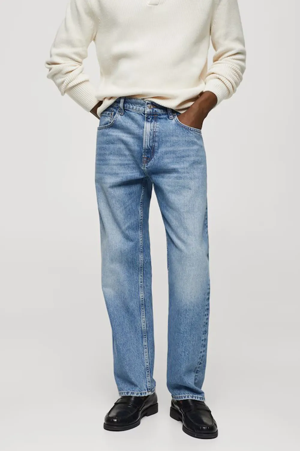 Regular Fit Dark Wash Jeans