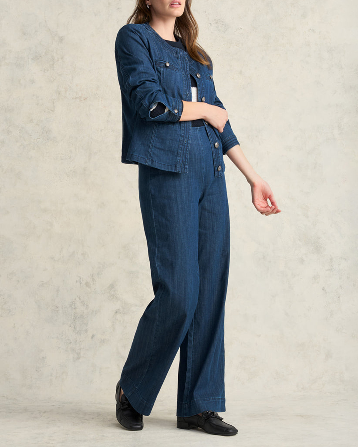 Stitch Detail Denim Jacket