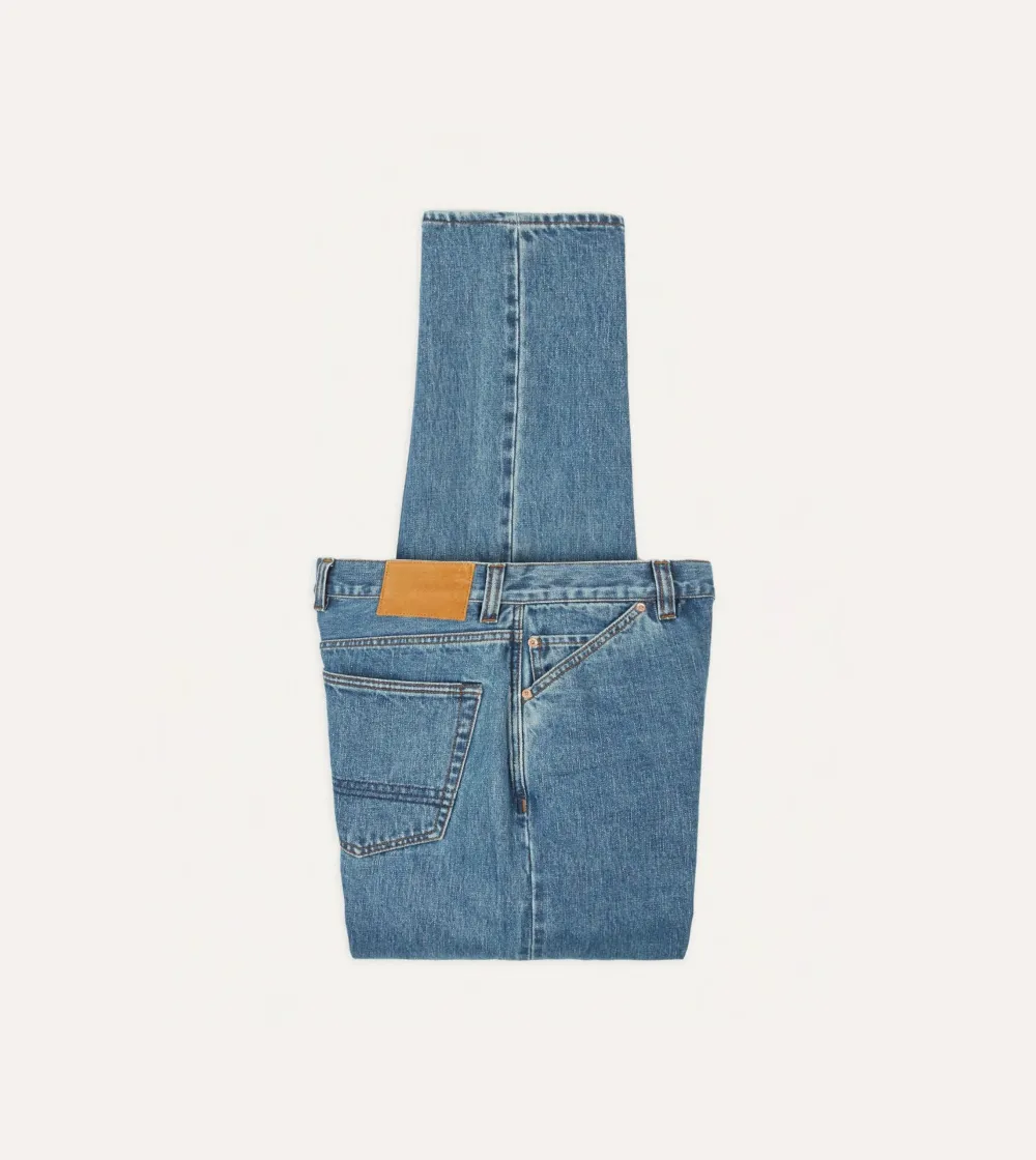 Light Blue Loose Fit Denim Pants