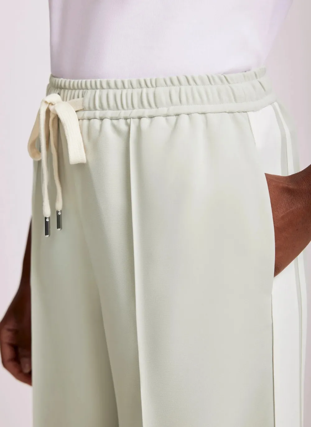 Casual Style Stripe Trousers