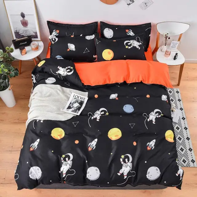 (Store Closing Sale) Duvet Cover Flat Bed Sheet Bedding Set