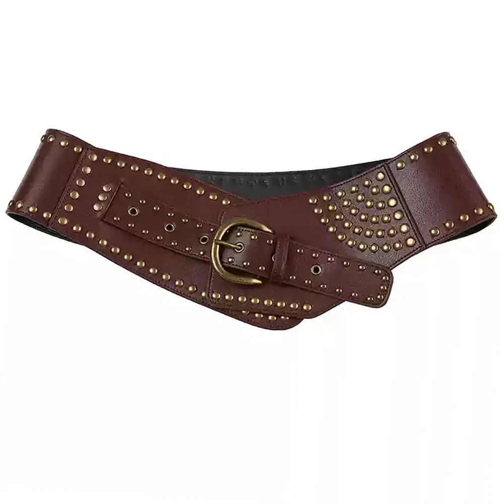 Aesthetic Wide Leather Belt