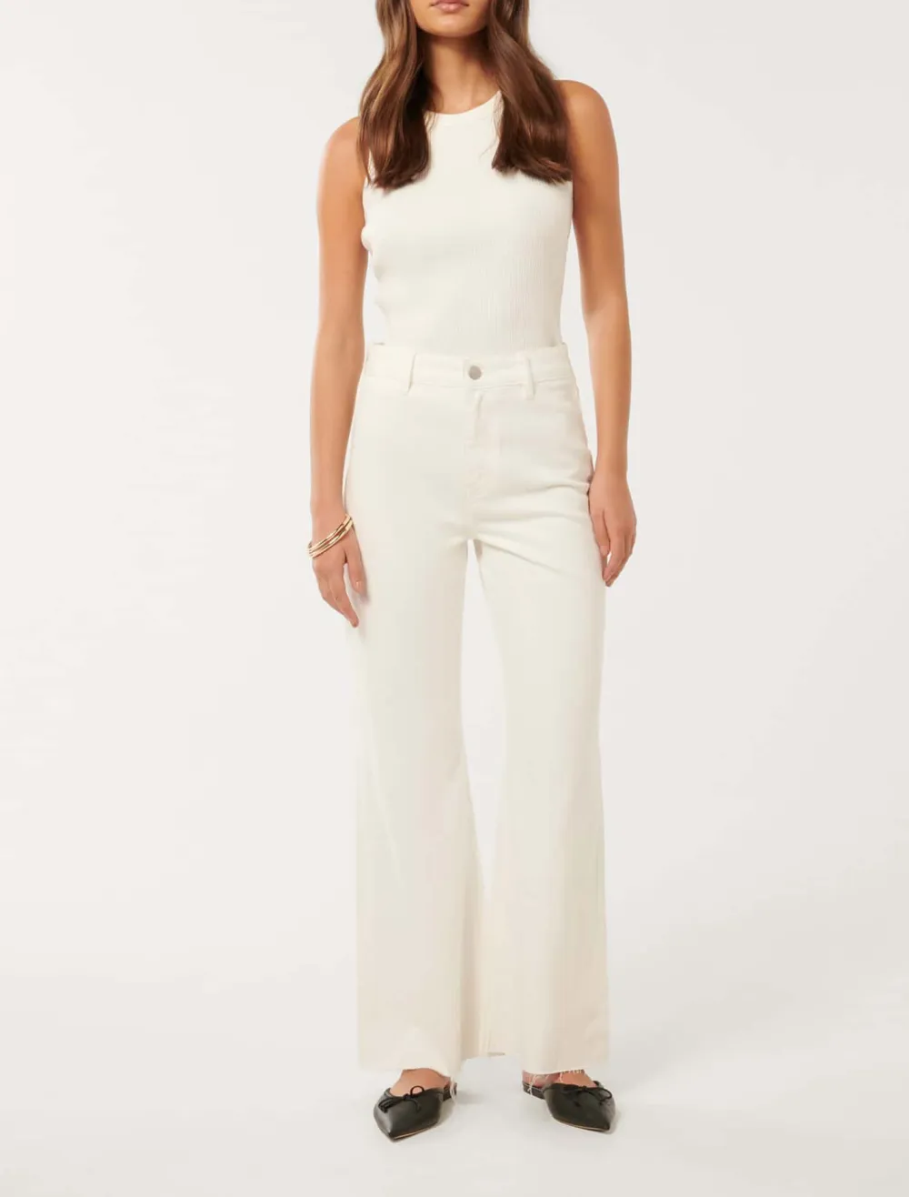 Cropped Wide-Leg Jeans