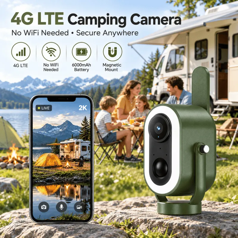 4G LTE Cellular Security Camera Wireless Battery Powered