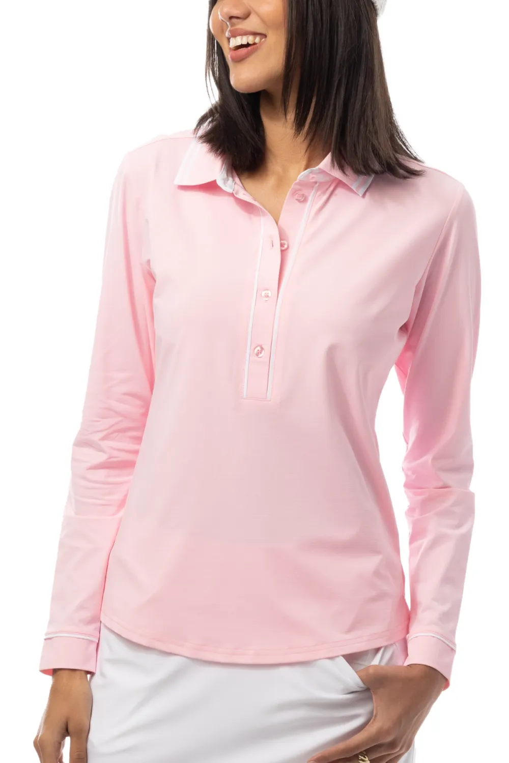 Button Long Sleeve Mesh Shirt