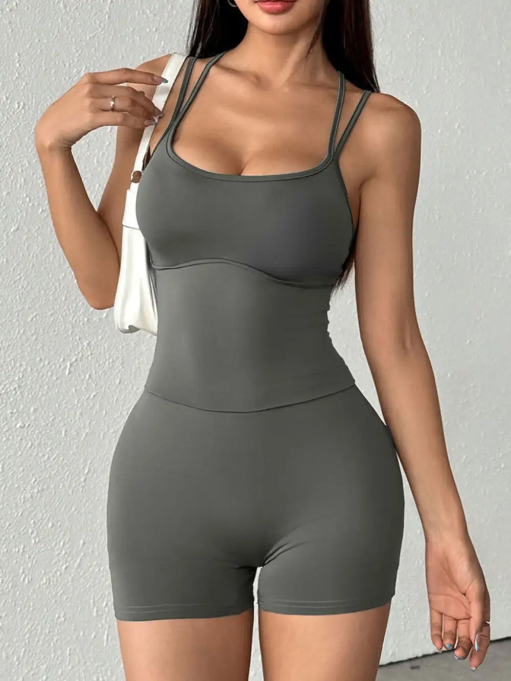 Strappy Active Romper