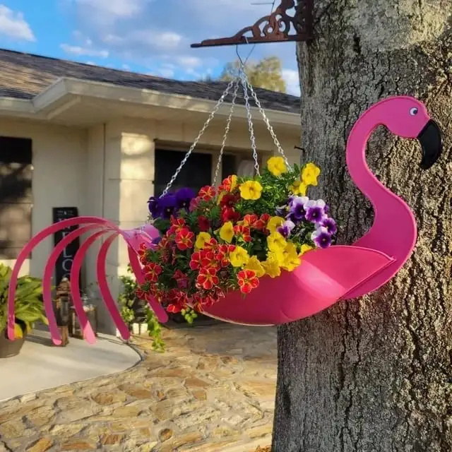 (Store Closing Sale) Colorful bird hanging planter