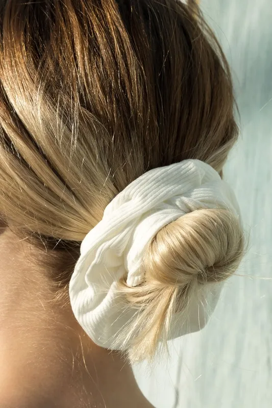 Ribbed Fabric Scrunchie