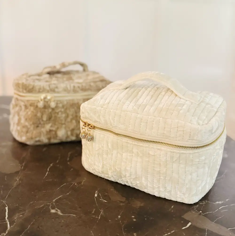 Quilted Soft Makeup Bag