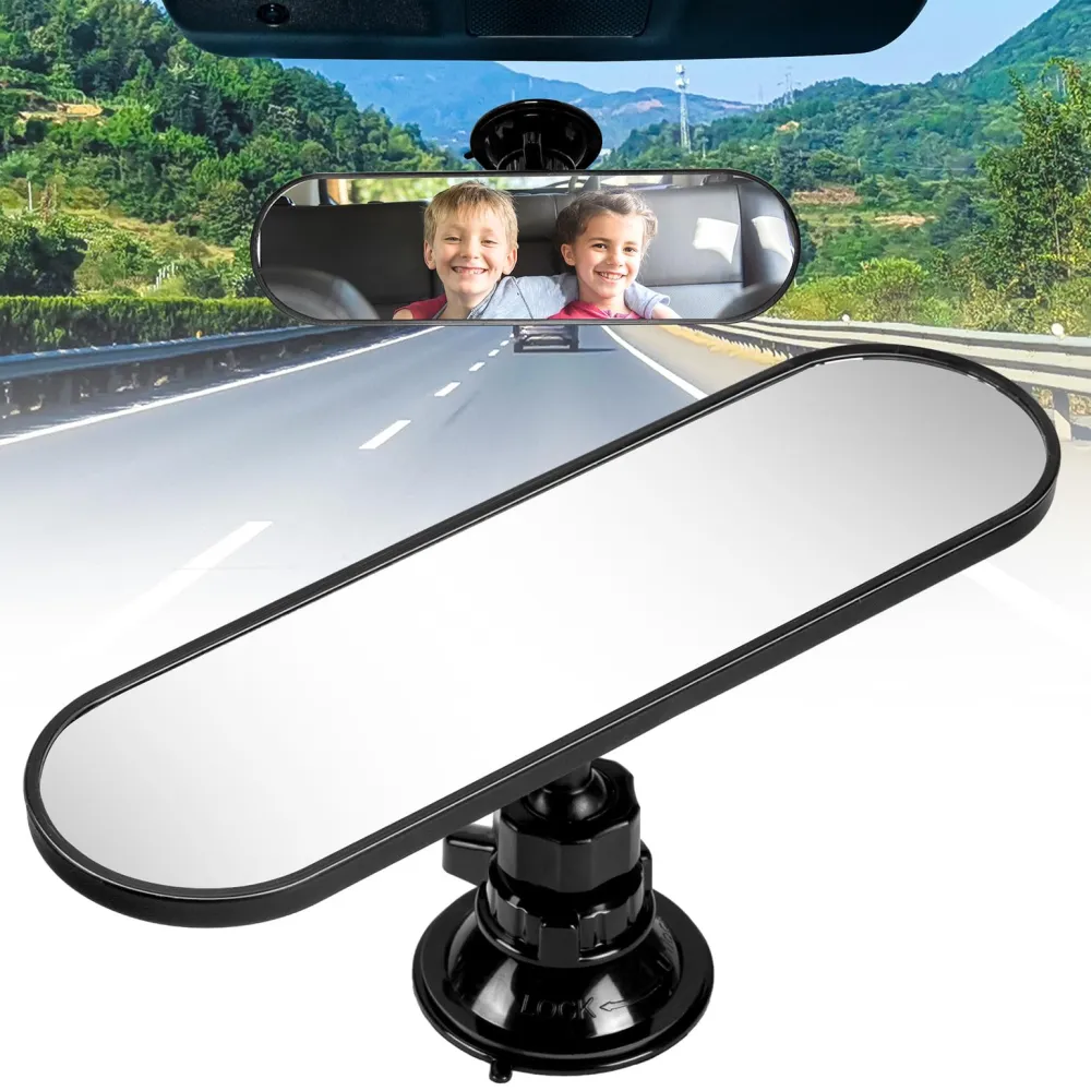 Curved Clip-On HD Wide-Angle Interior Rearview Mirror