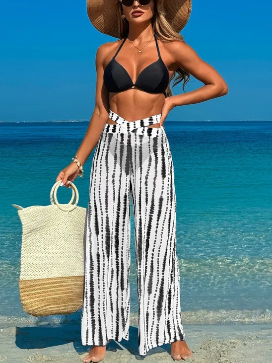 Flowing Pants Bikini Set