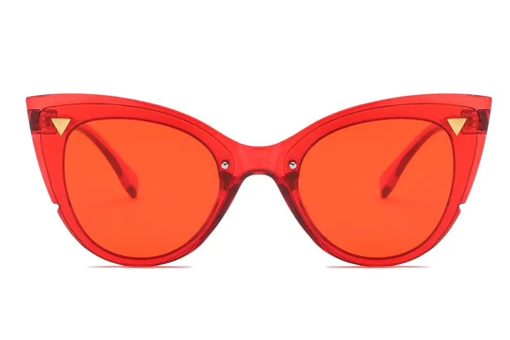 Retro Round Cat-Eye Sunglasses