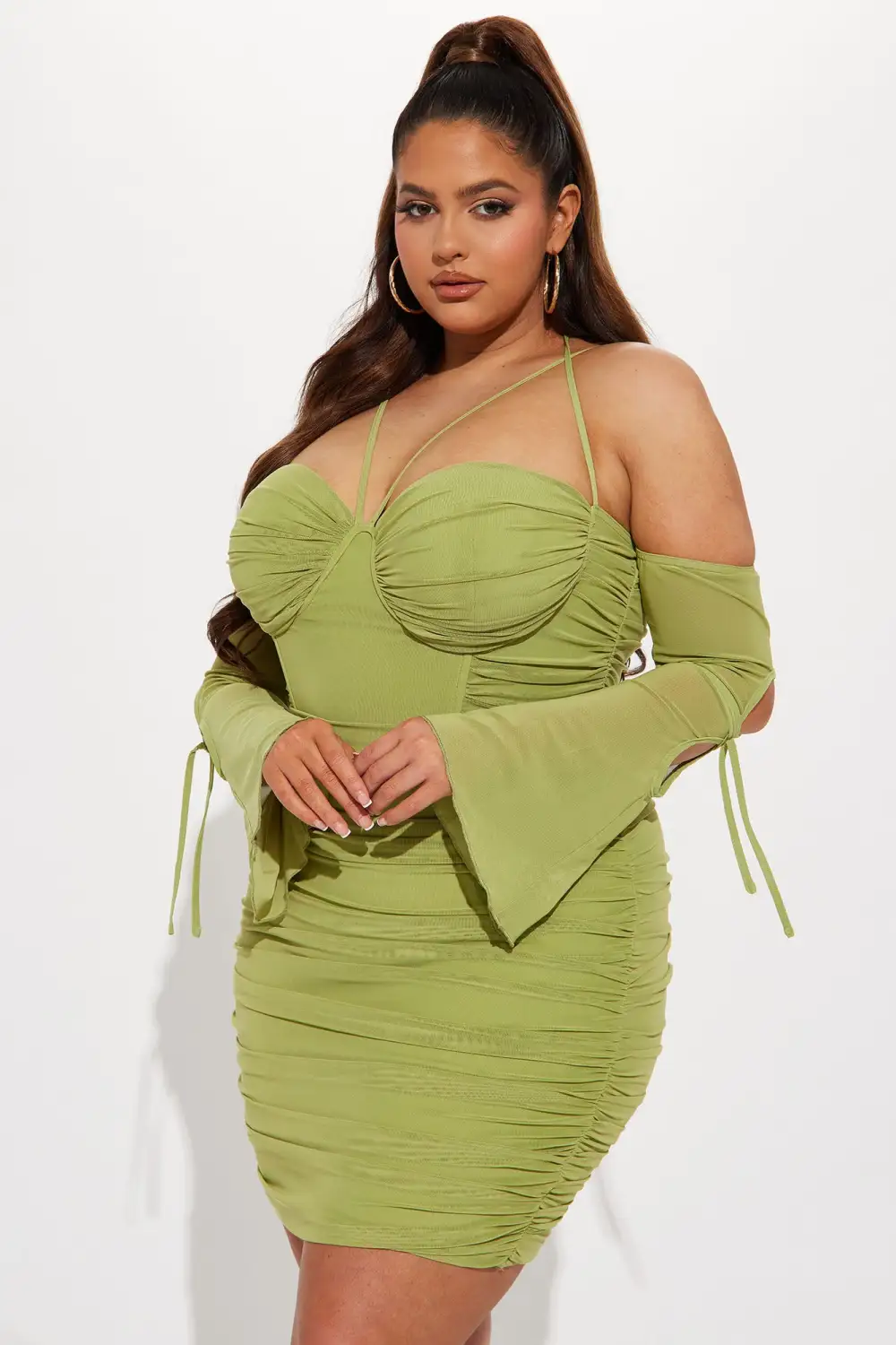 Demie Mini Dress - Chartreuse