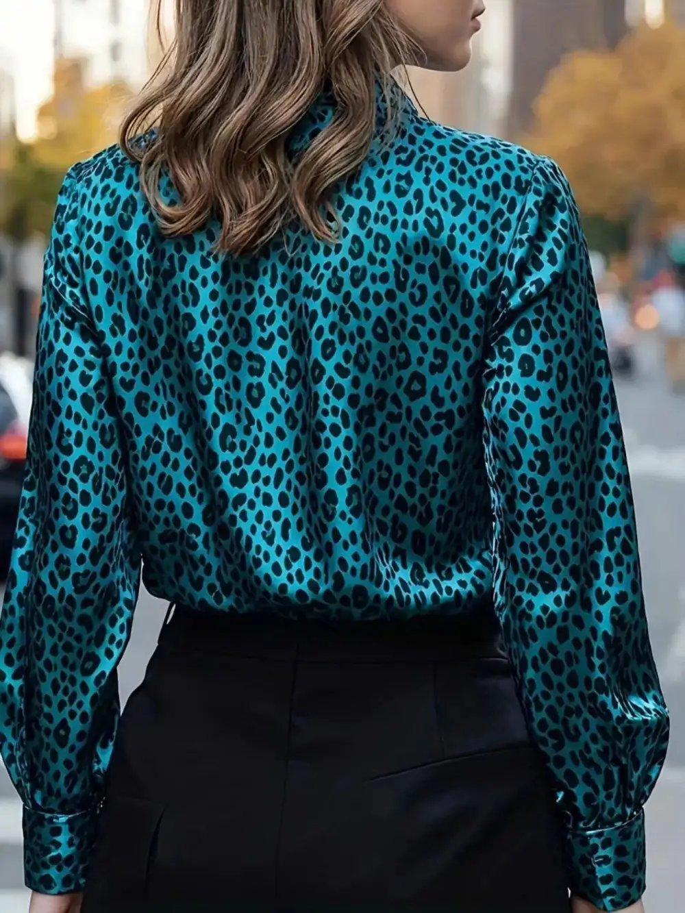 Graceful Leopard Button Up Button Up Shirt