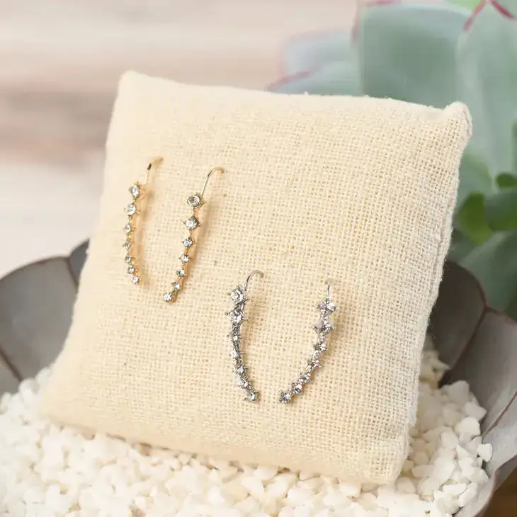 Rhinestone Ear Climbers Jewelry