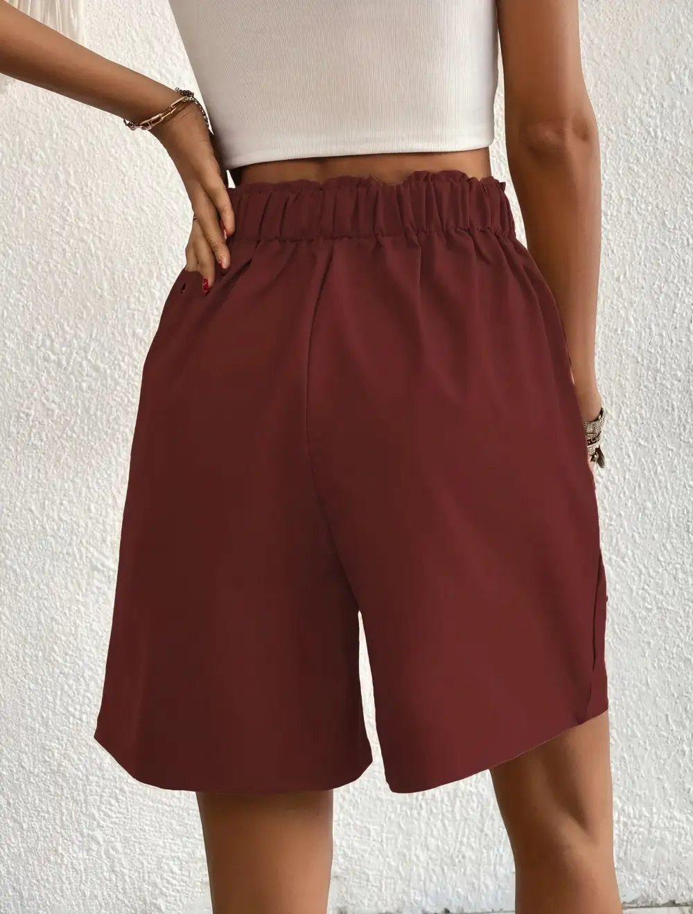 High Waisted Cargo Shorts
