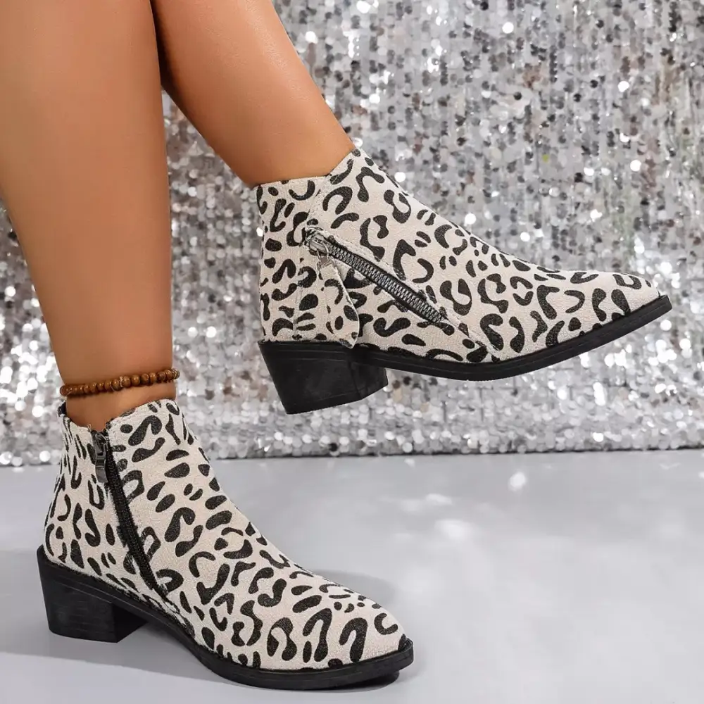 Block Heel Ankle Boots