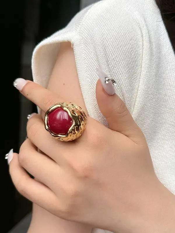 Geometric Polished Vintage Ring