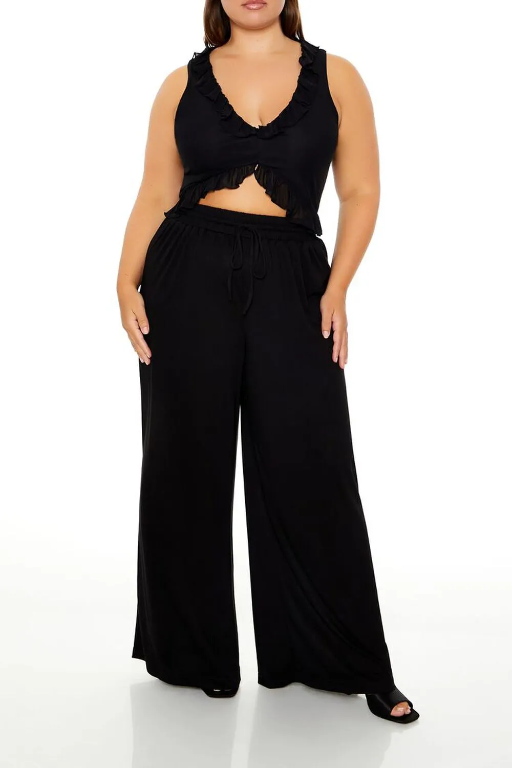 Plus Size High-Rise Pants