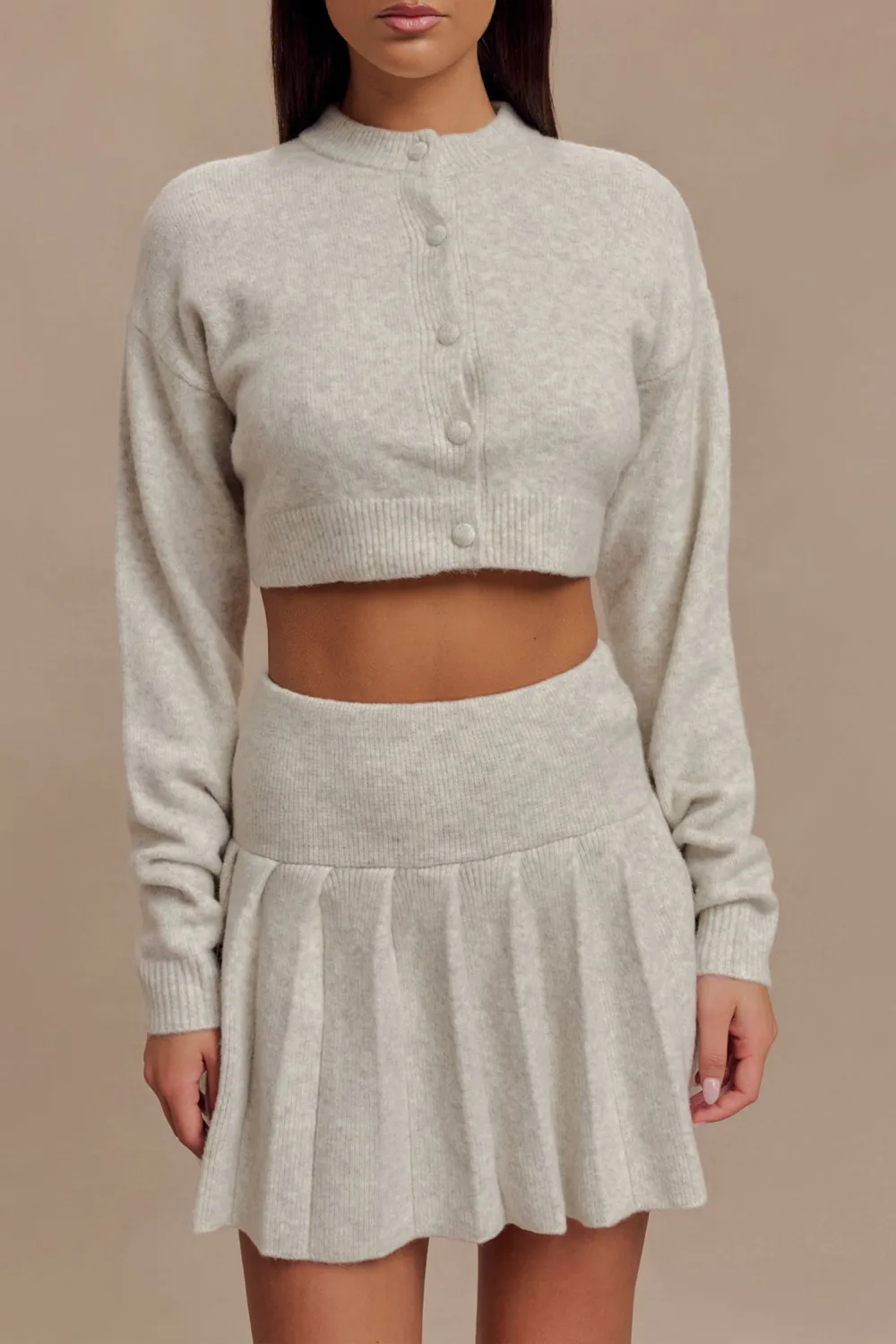 Button Front Knit Cardigan