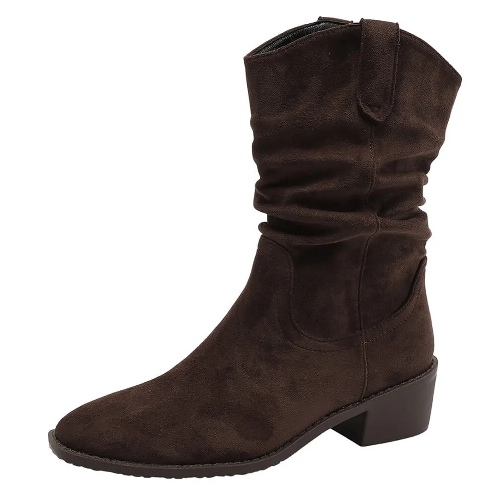 Midnight Paris Slouch Boots