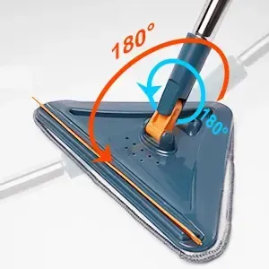 Triangle Mop Multi-Function Large Mop Head with Extendable Telescopic Pole