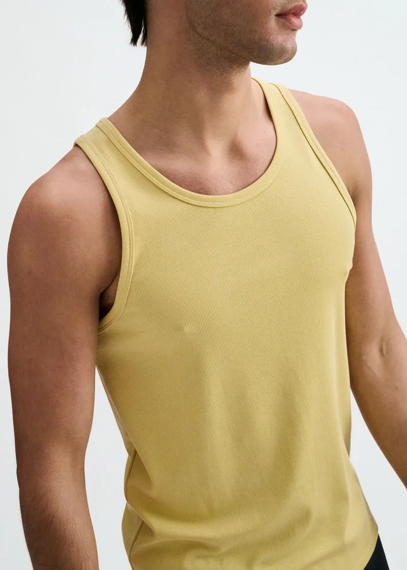 Workout Ribbed Stretch Tank Top