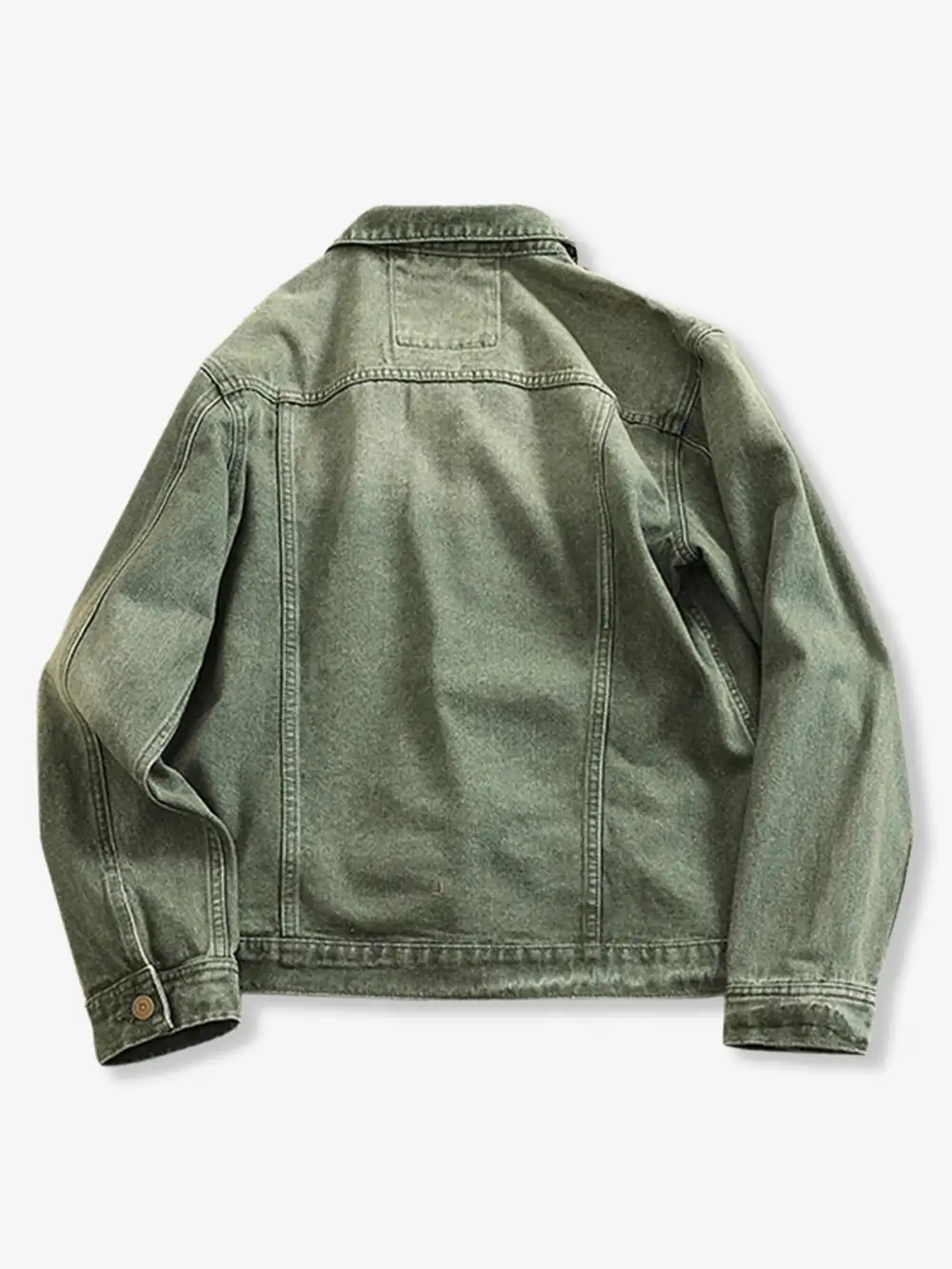 Men's Denim Button Front Trucker Jacket