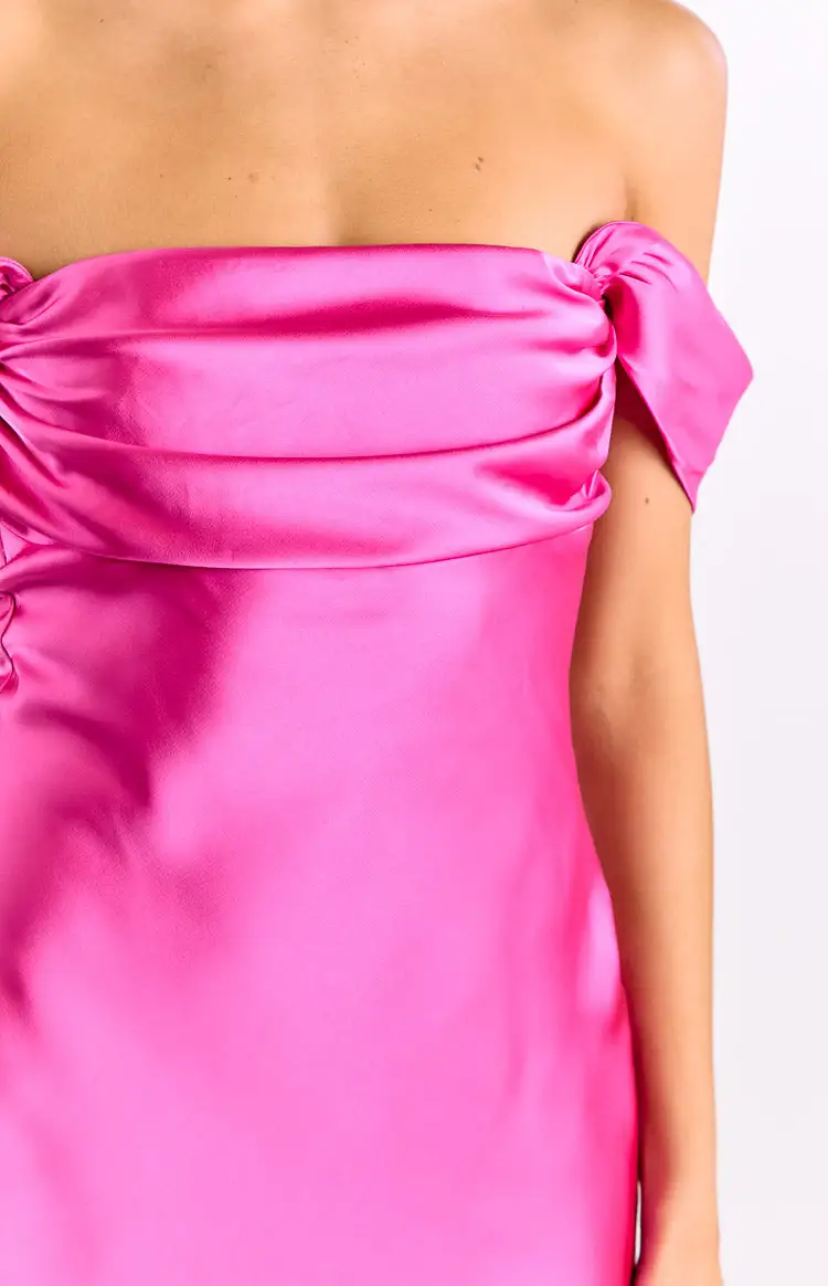 Long Sleeve Satin Hot Mini Dress
