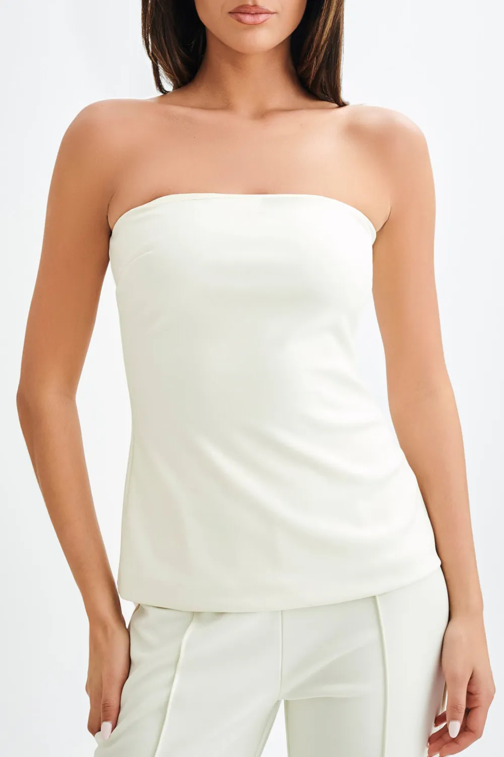 Strapless Cut Out Top