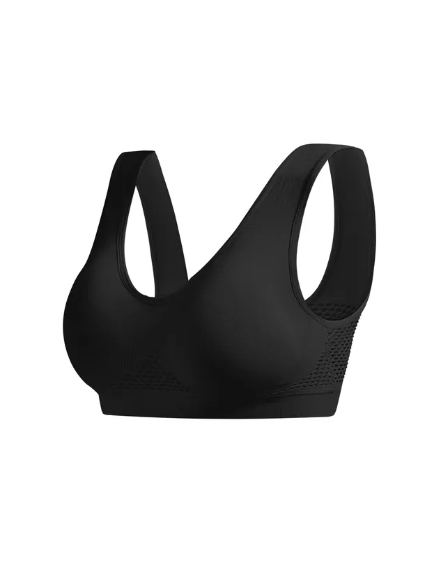 Perforated Seamless Sports Bra