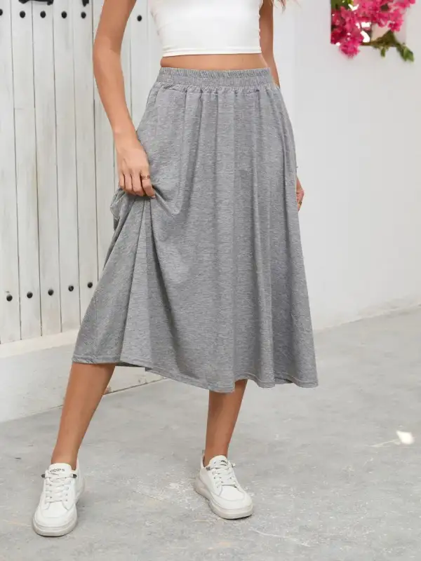 Pocket Elastic Skirt